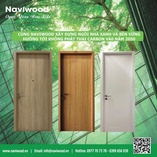 Cửa gỗ nhựa composite đẹp và tốt nhất tại Định Quán - Cửa gỗ nhựa Naviwood