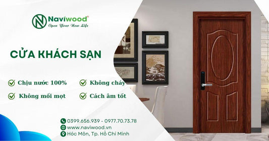 Cửa Gỗ Nhựa Composite Cao Cấp Cho Khách Sạn Tại Tuy Hòa