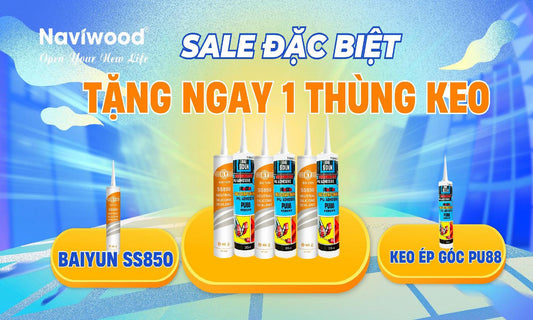 Khuyến mãi Keo Silicone Baiyun SS850 & Keo Ép góc PU88