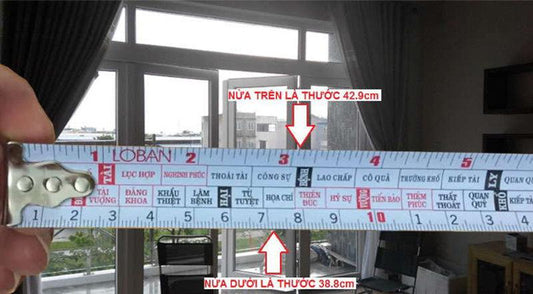 Hướng dẫn sử dụng thước Lỗ Ban chính xác nhất - Cửa gỗ nhựa Naviwood