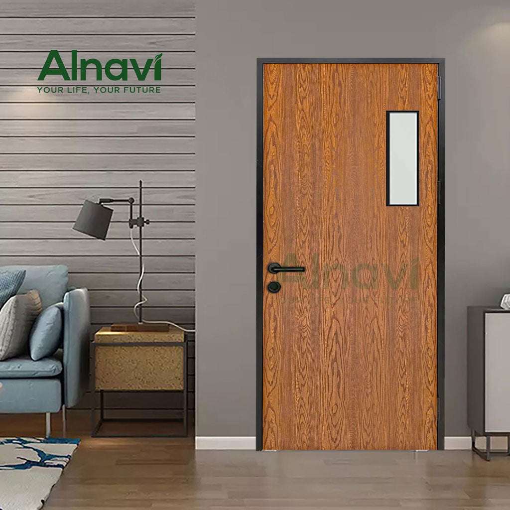 Cửa Phòng Ngủ Nhôm Tổ Ong Alnavi: Hiện Đại - Cửa gỗ nhựa Naviwood