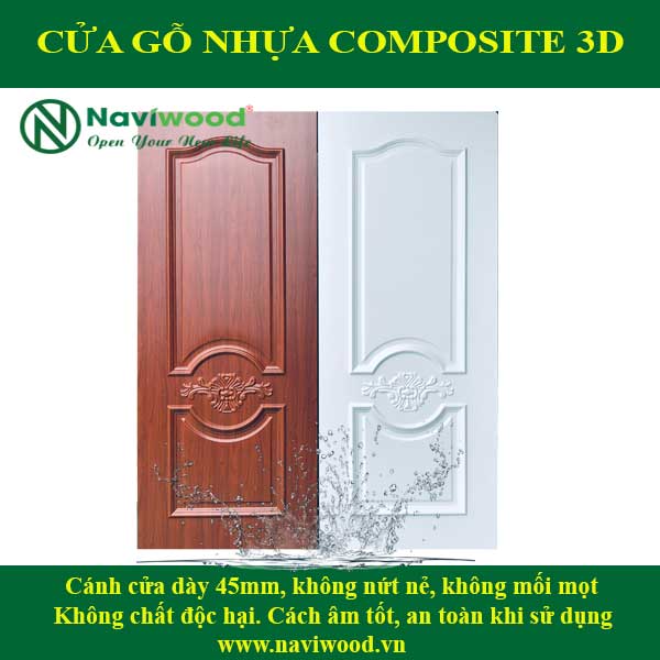 Cửa gỗ nhựa composite NW4113D - Bán cửa gỗ nhựa Naviwood
