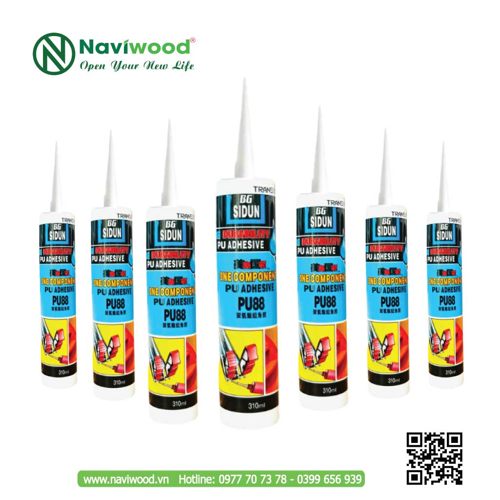 Keo Ép Góc PU88 Cao Cấp - Chống Nước Tuyệt Đối - Cửa gỗ nhựa Naviwood