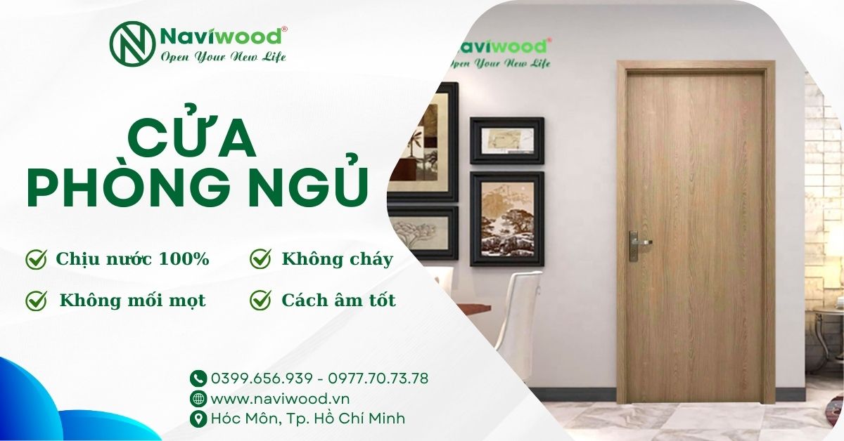 Cửa Phòng Ngủ Gỗ Nhựa Đẹp và Tốt Nhất Châu Thành Tiền Giang