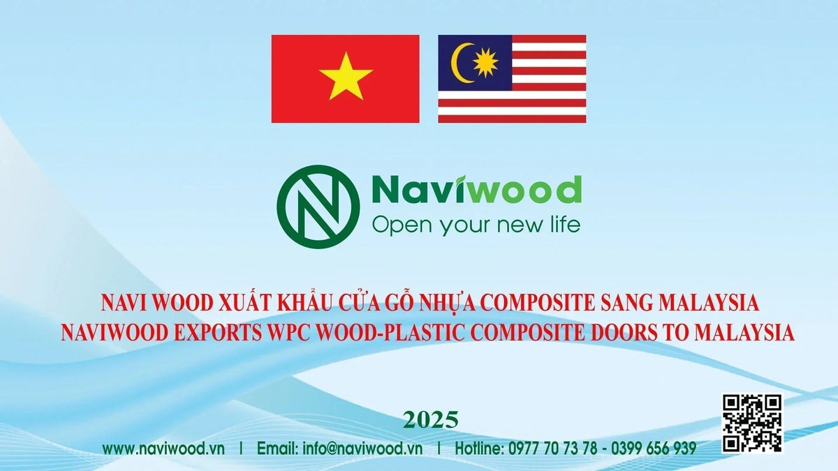 Naviwood xuất khẩu cửa gỗ nhựa composite cao cấp sang Malaysia – Tự hào thương hiệu Việt