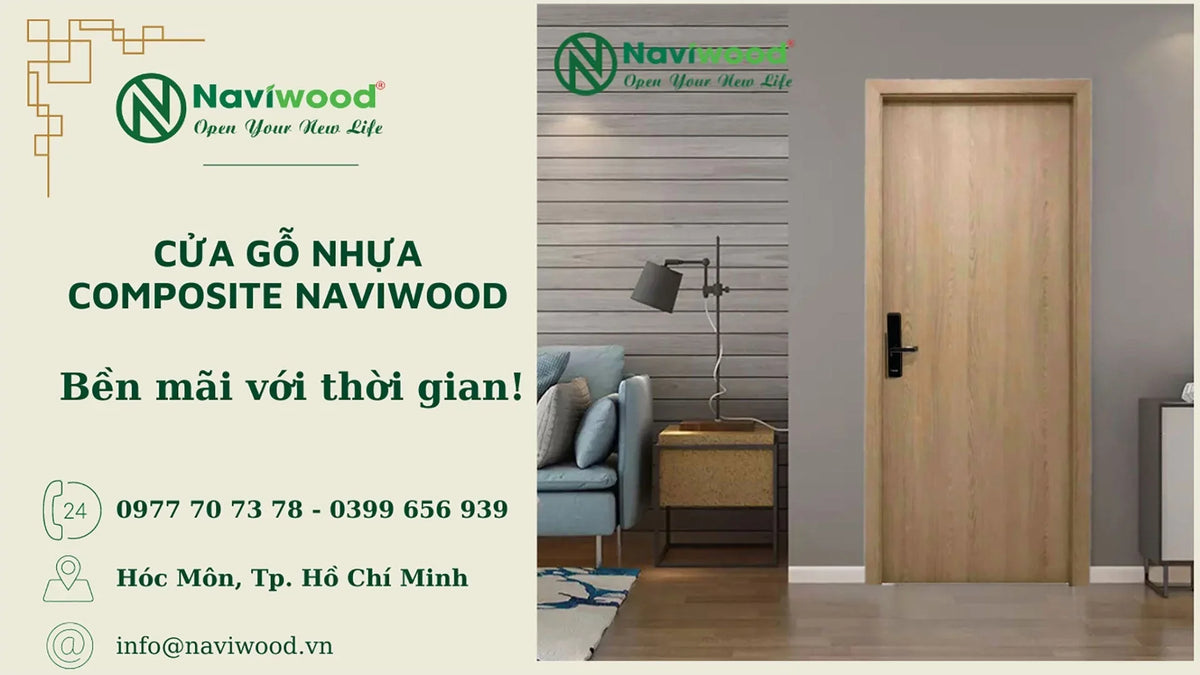 Cửa Gỗ Nhựa Composite TP Hồ Chí Minh - Naviwood Chính Hãng 45mm