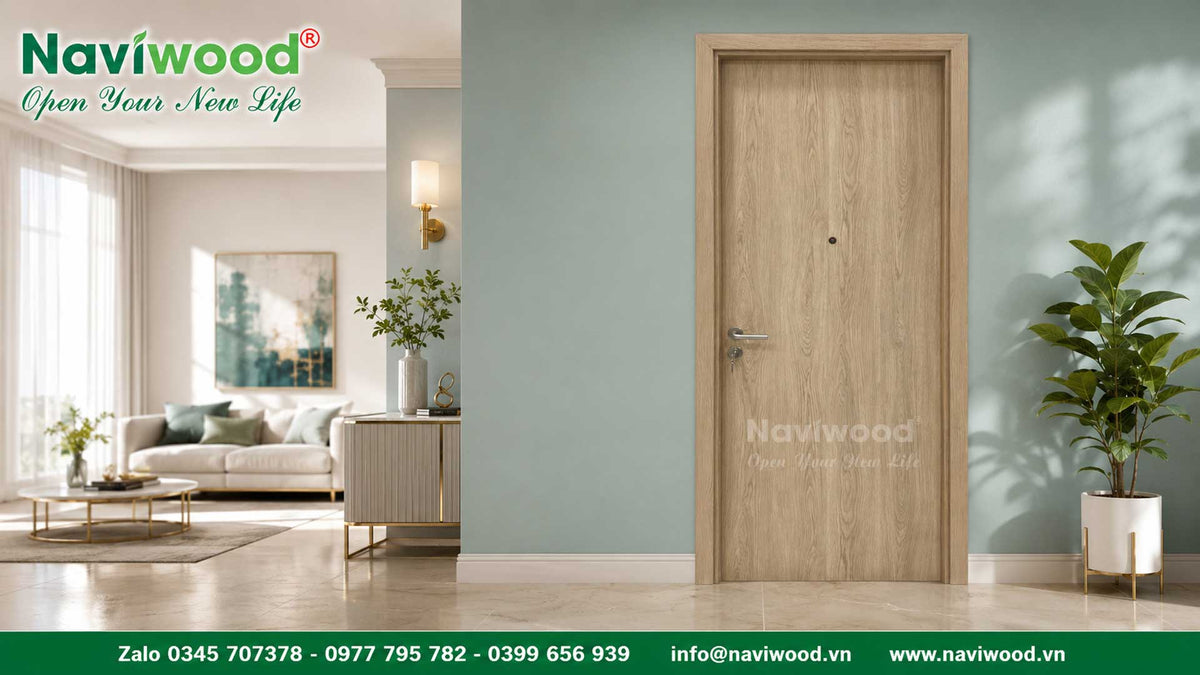 Báo giá cửa gỗ nhựa composite Naviwood ưu đãi