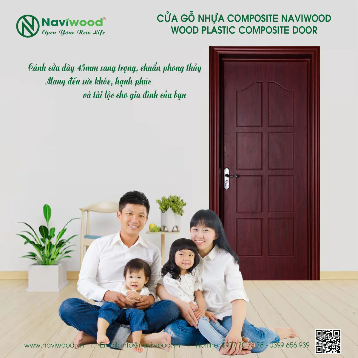 Cửa gỗ nhựa composite bao nhiêu tiền 1m2?