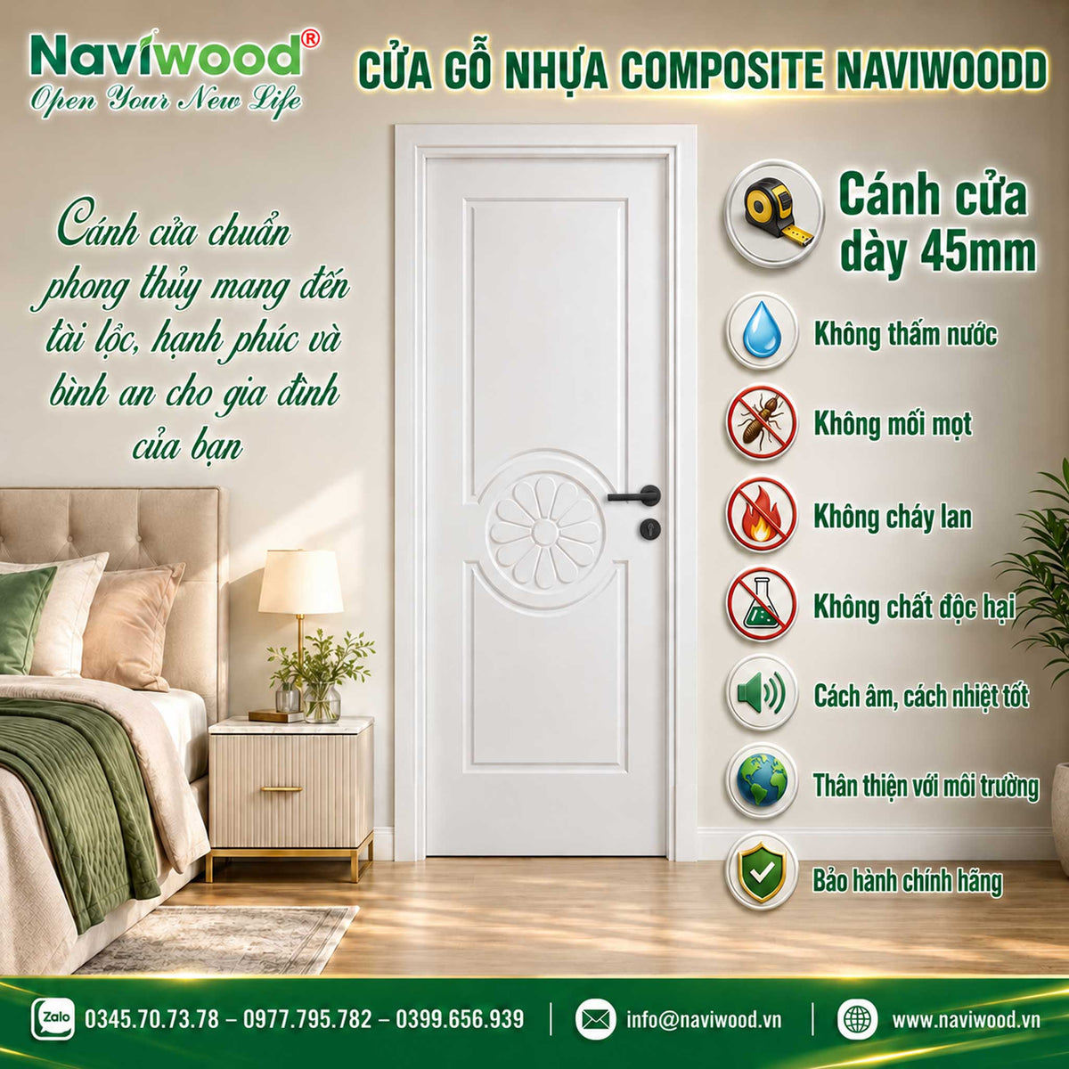 Cửa gỗ nhựa composite là gì? Kinh nghiệm chọn cửa đẹp, bền cho nhà hiện đại