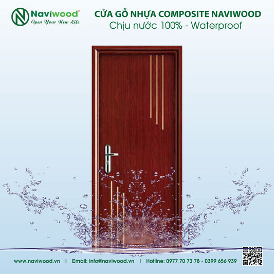 Cửa bền cho vùng ngập lụt – Giải pháp composite Naviwood 45mm