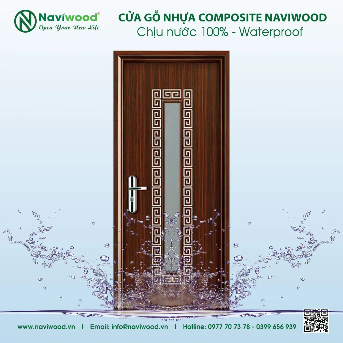 Cửa gỗ nhựa composite Naviwood tại Quận 7