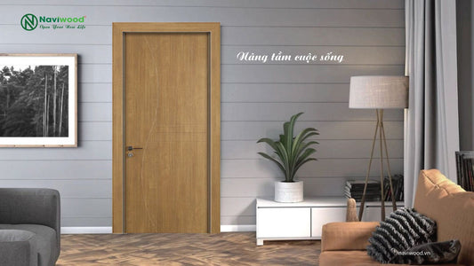 Cửa biệt thự gỗ nhựa composite Naviwood tại Hóc Môn