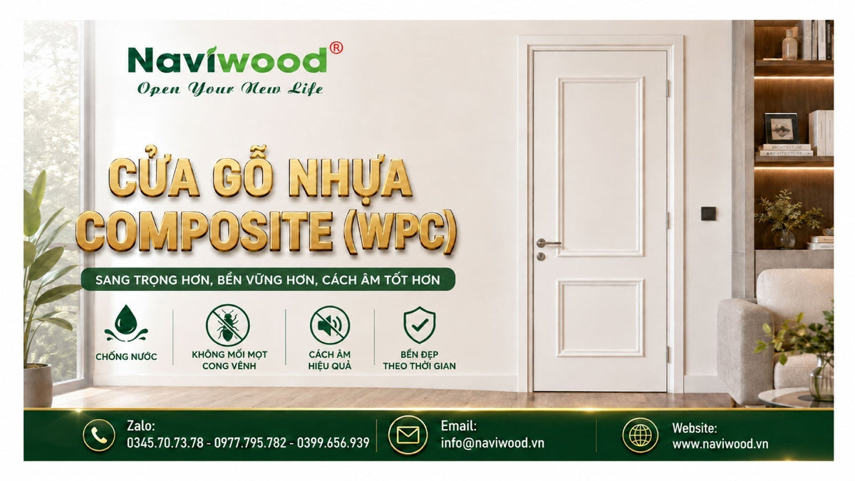 Chọn cửa gỗ nhựa composite phù hợp với từng không gian Việt