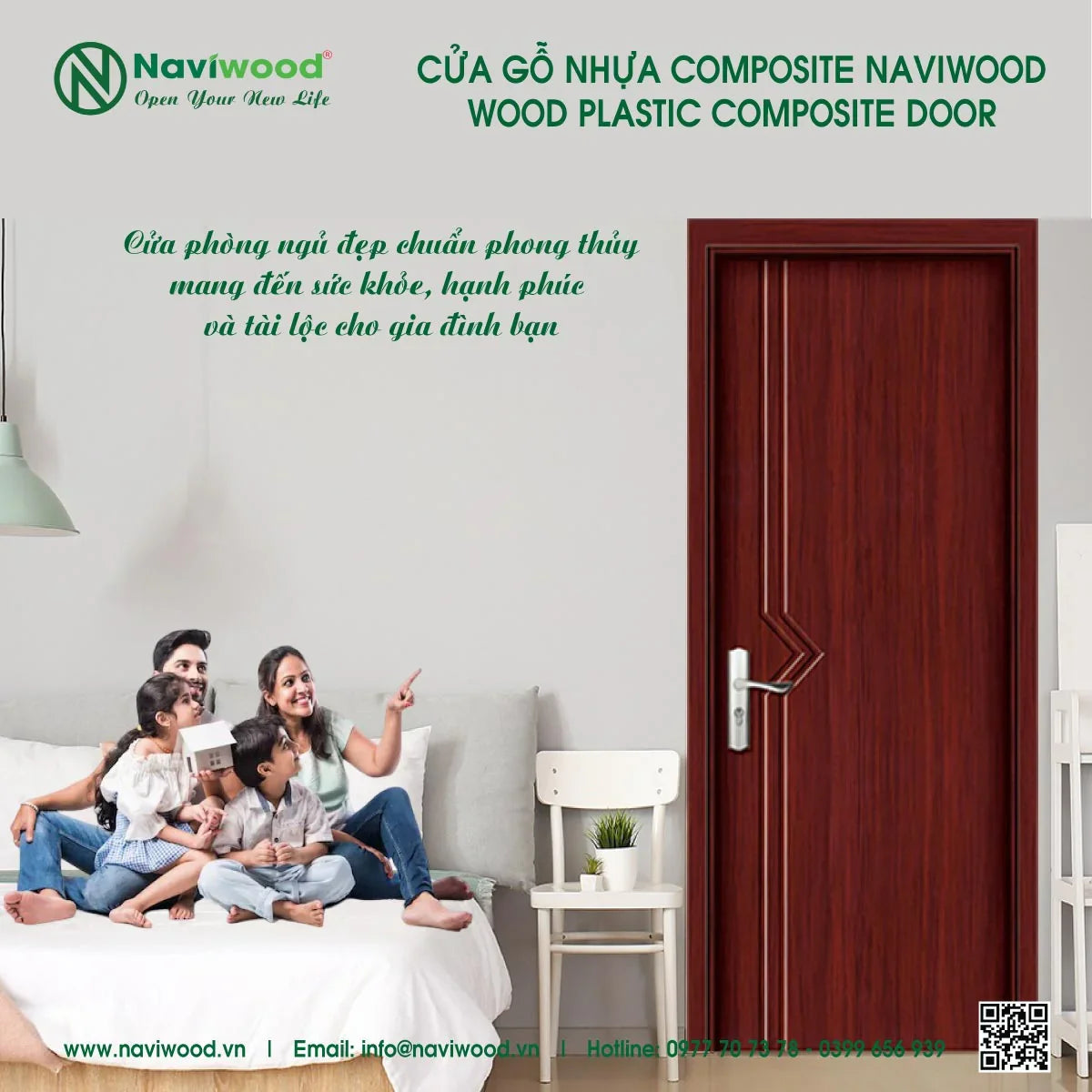 Cửa gỗ nhựa composite Naviwood – Giải pháp nội thất bền đẹp, hiện đại
