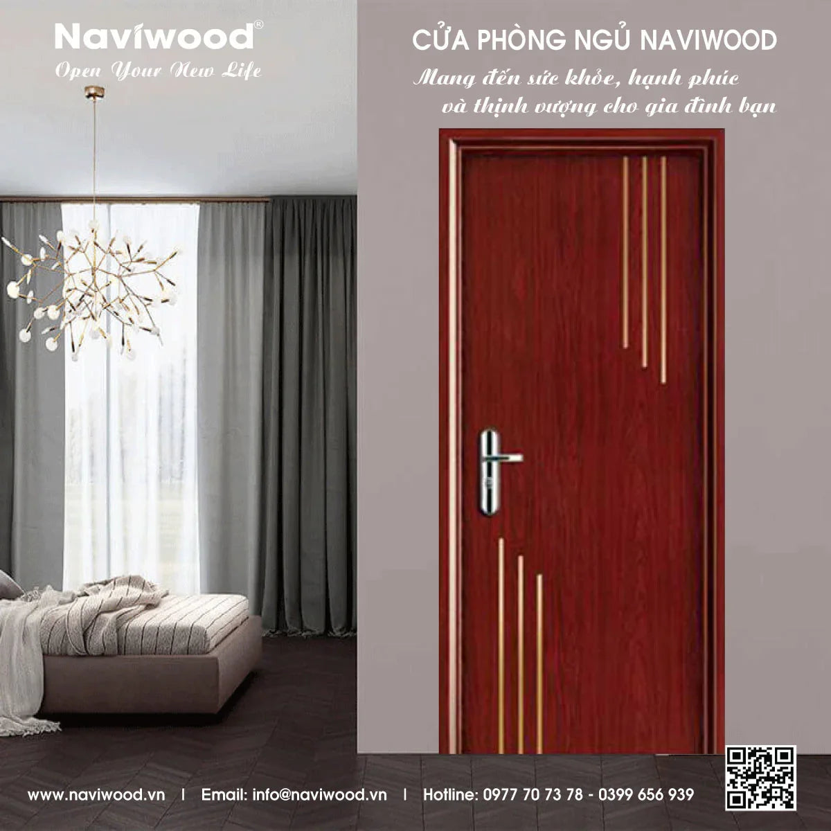 Cửa gỗ nhựa composite Naviwood – Giải pháp cửa bền đẹp, sang trọng và chất lượng hàng đầu