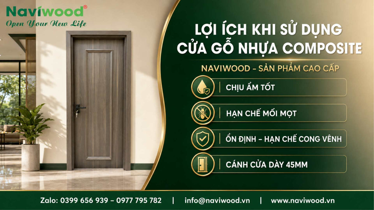 Lợi ích khi sử dụng cửa gỗ nhựa composite