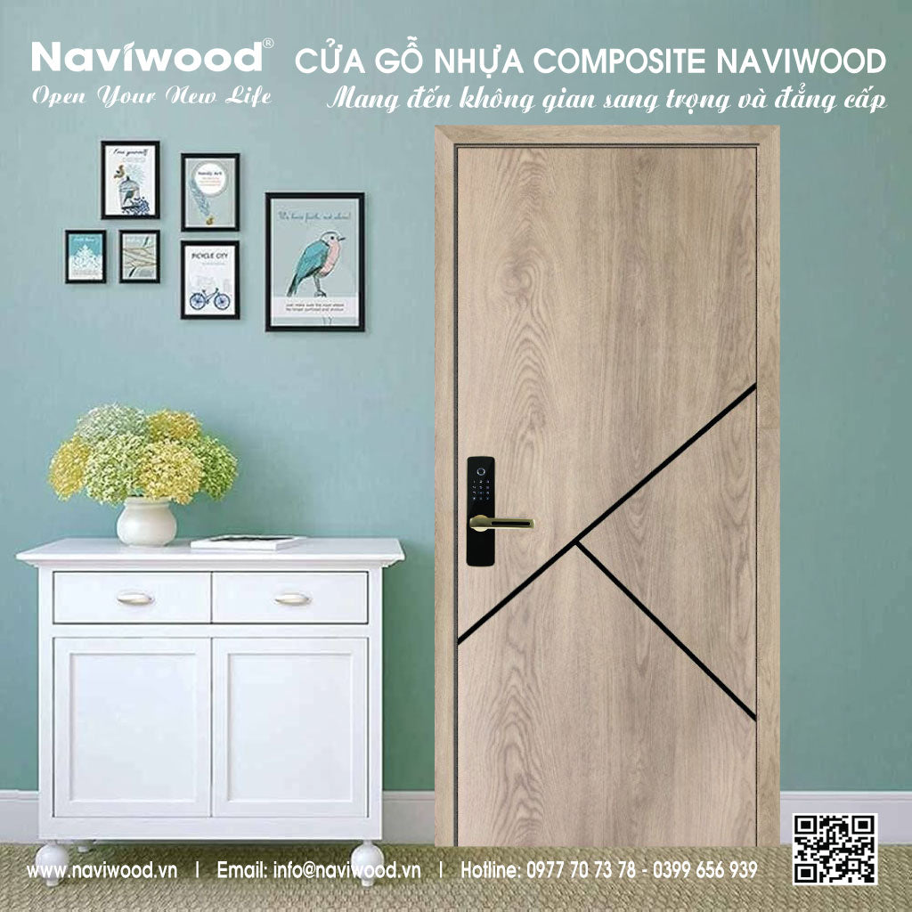 Cửa Gỗ Nhựa Composite NW106: Nâng Tầm Không Gian Sang Trọng - Cửa gỗ nhựa Naviwood