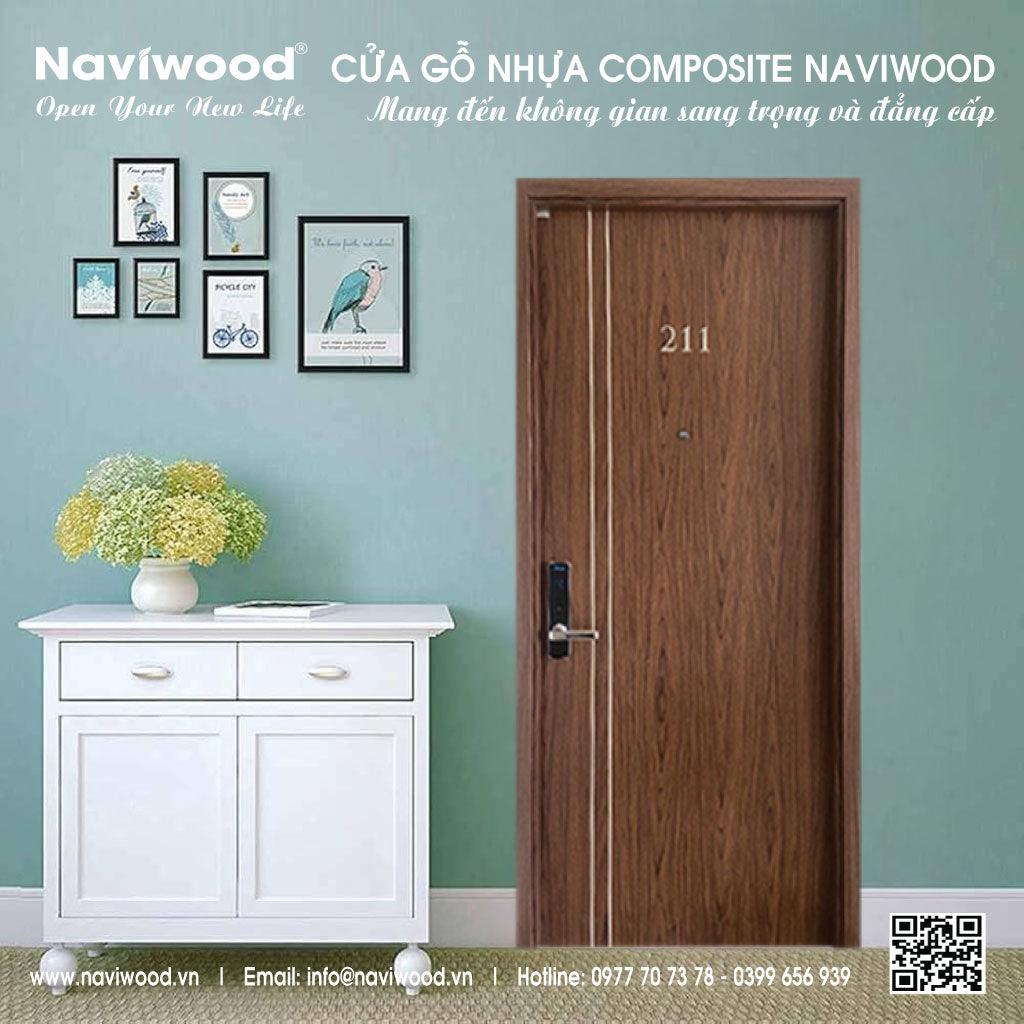 Cửa gỗ nhựa composite NW20: Lựa chọn hoàn hảo cho mọi không gian