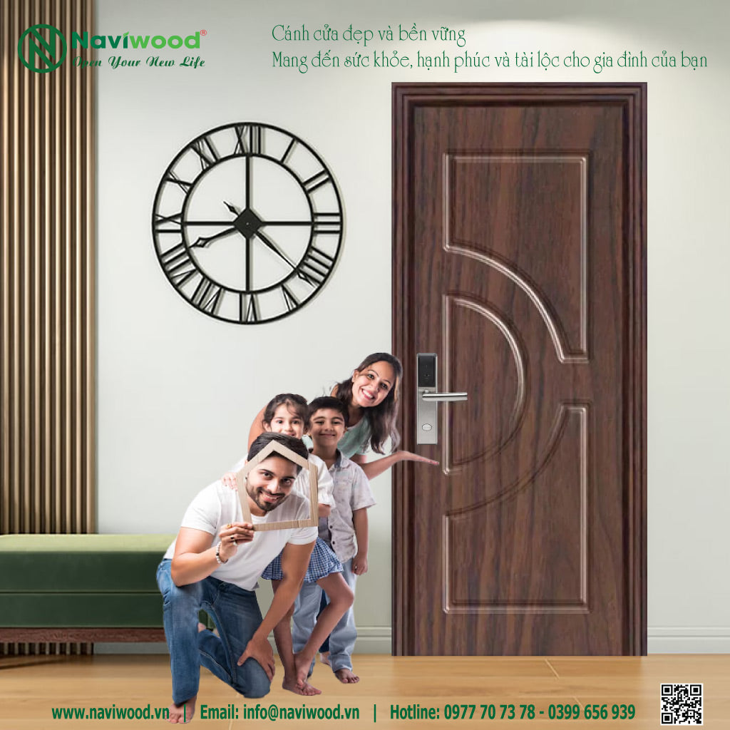 Cửa gỗ nhựa composite NW226: Lựa Chọn Hoàn Hảo - Cửa gỗ nhựa Naviwood
