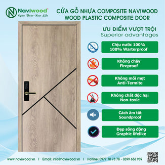 Cửa Gỗ Nhựa Composite NW106: Nâng Tầm Không Gian Sang Trọng - Cửa gỗ nhựa Naviwood