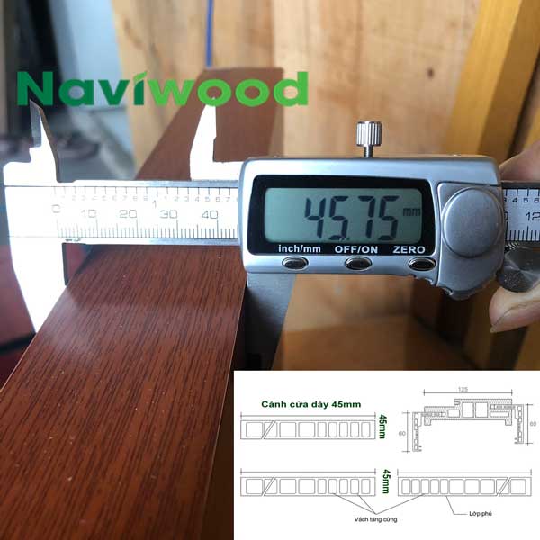 Cửa gỗ nhựa composite NW182