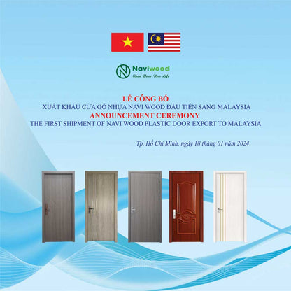 Cửa gỗ nhựa xuất khẩu malaysia