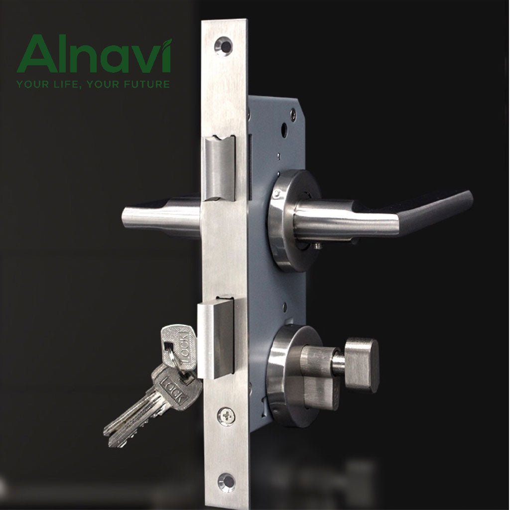 Khóa Inox phân thể cửa gỗ