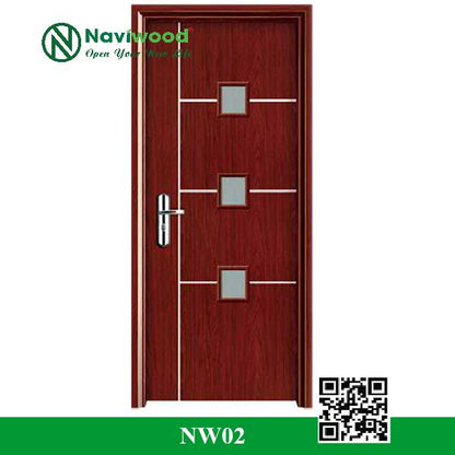 Cửa gỗ nhựa composite NW02 - Bán cửa gỗ nhựa Naviwood