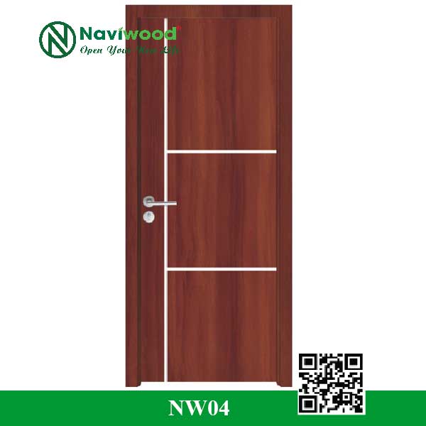 Cửa gỗ nhựa composite NW04 - Bán cửa gỗ nhựa Naviwood