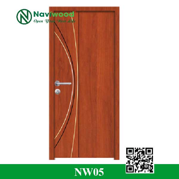 Cửa gỗ nhựa composite NW05 - Bán cửa gỗ nhựa Naviwood