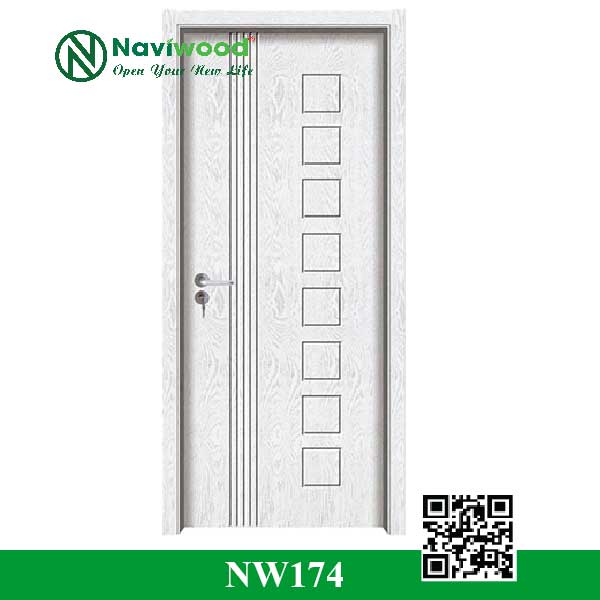 Cửa gỗ nhựa composite NW174 - Bán cửa gỗ nhựa Naviwood