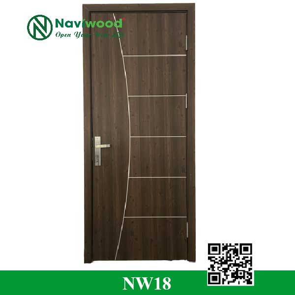 Cửa gỗ nhựa compoiste NW18 - Bán cửa gỗ nhựa Naviwood