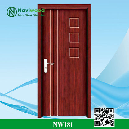 Cửa gỗ nhựa composite NW181 - Bán cửa gỗ nhựa Naviwood