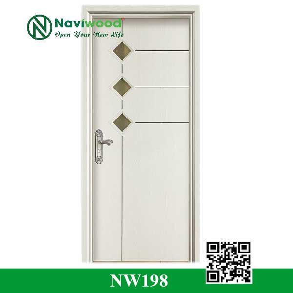 Cửa gỗ nhựa composite NW198 - Bán cửa gỗ nhựa Naviwood