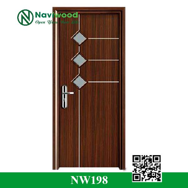 Cửa gỗ nhựa composite NW198 - Bán cửa gỗ nhựa Naviwood
