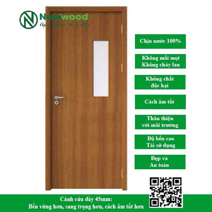 Cửa gỗ nhựa composite NW21 - Bán cửa gỗ nhựa Naviwood
