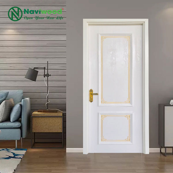 Wood plastic composite door NW228