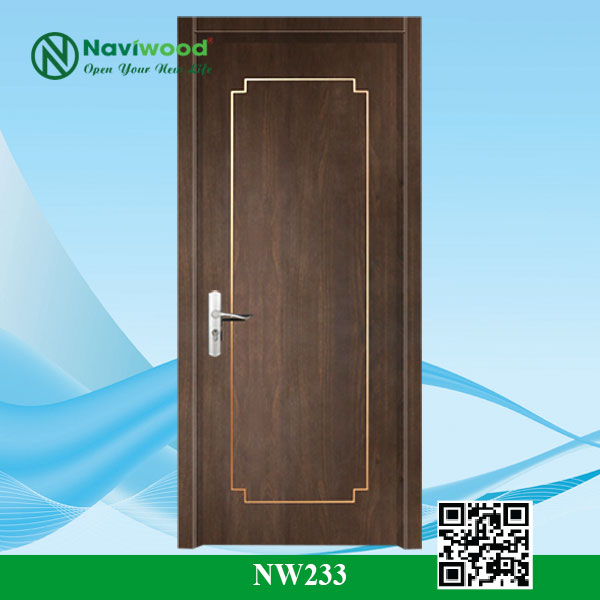 Cửa gỗ nhựa composite NW233 - Bán cửa gỗ nhựa Naviwood