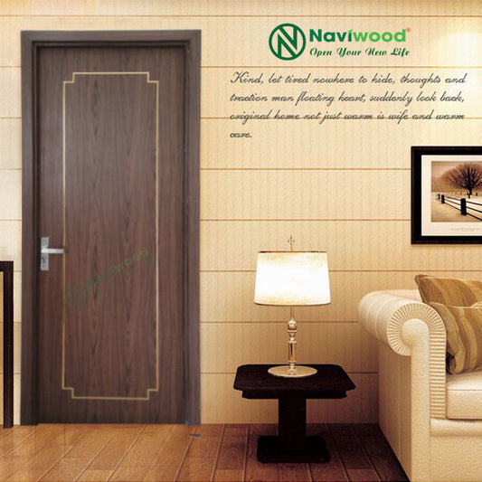 Wood plastic composite door NW233