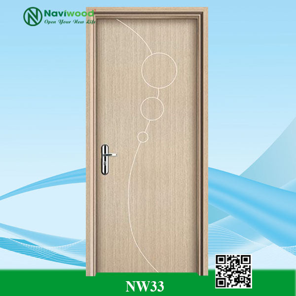 Cửa gỗ nhựa composite NW33 - Bán cửa gỗ nhựa Naviwood