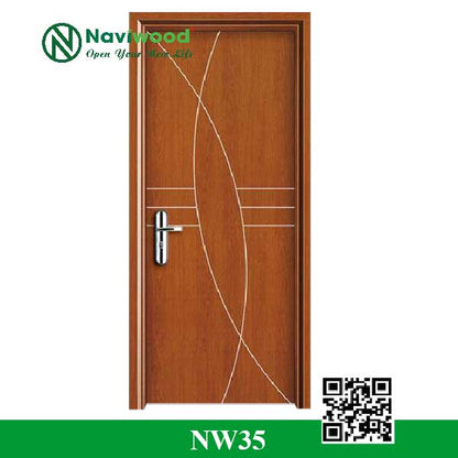 Cửa gỗ nhựa composite NW35 - Bán cửa gỗ nhựa Naviwood