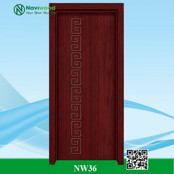 Cửa gỗ nhựa composite NW36 - Bán cửa gỗ nhựa Naviwood