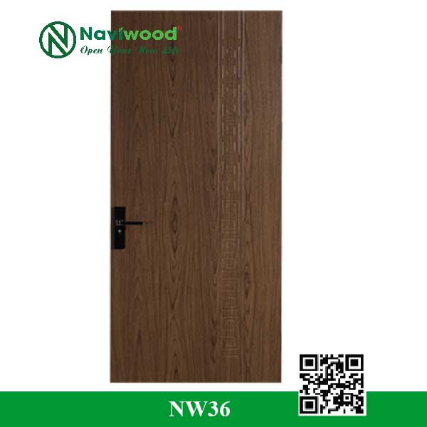 Cửa gỗ nhựa composite NW36 - Bán cửa gỗ nhựa Naviwood