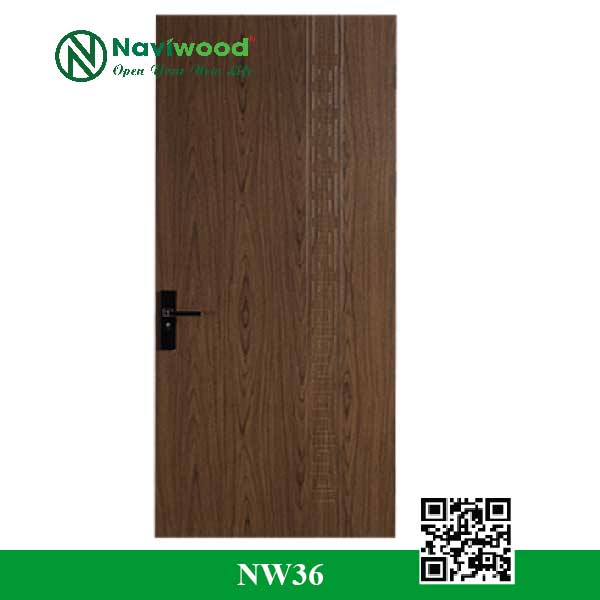 Cửa thông phòng đẹp gỗ nhựa composite NW36: Sang Trọng, Hiện Đại - Cửa gỗ nhựa Naviwood