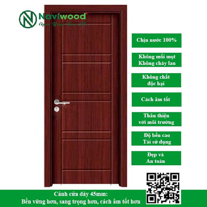 Cửa gỗ nhựa composite NW39 - Bán cửa gỗ nhựa Naviwood