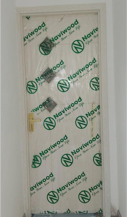 Wood plastic composite door NW01
