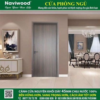 Cửa gỗ nhựa composite tấm phẳng: Cánh cửa hiện đại - Cửa gỗ nhựa Naviwood