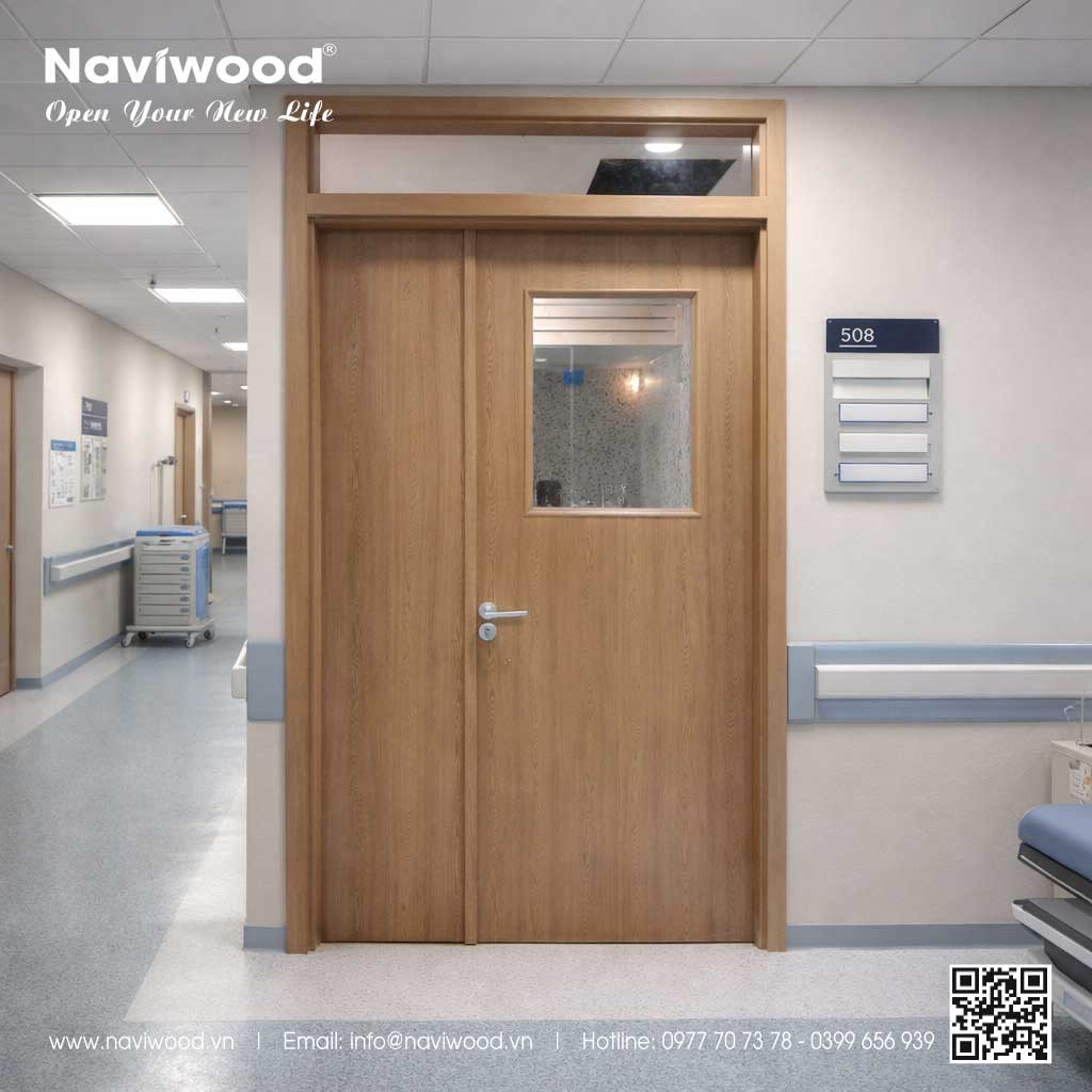 cua-benh-vien-2-canh-go-nhua-composite