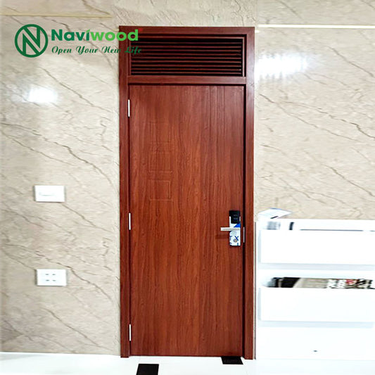 Cửa gỗ nhựa composite có ô mở hất - Bán cửa gỗ nhựa Naviwood