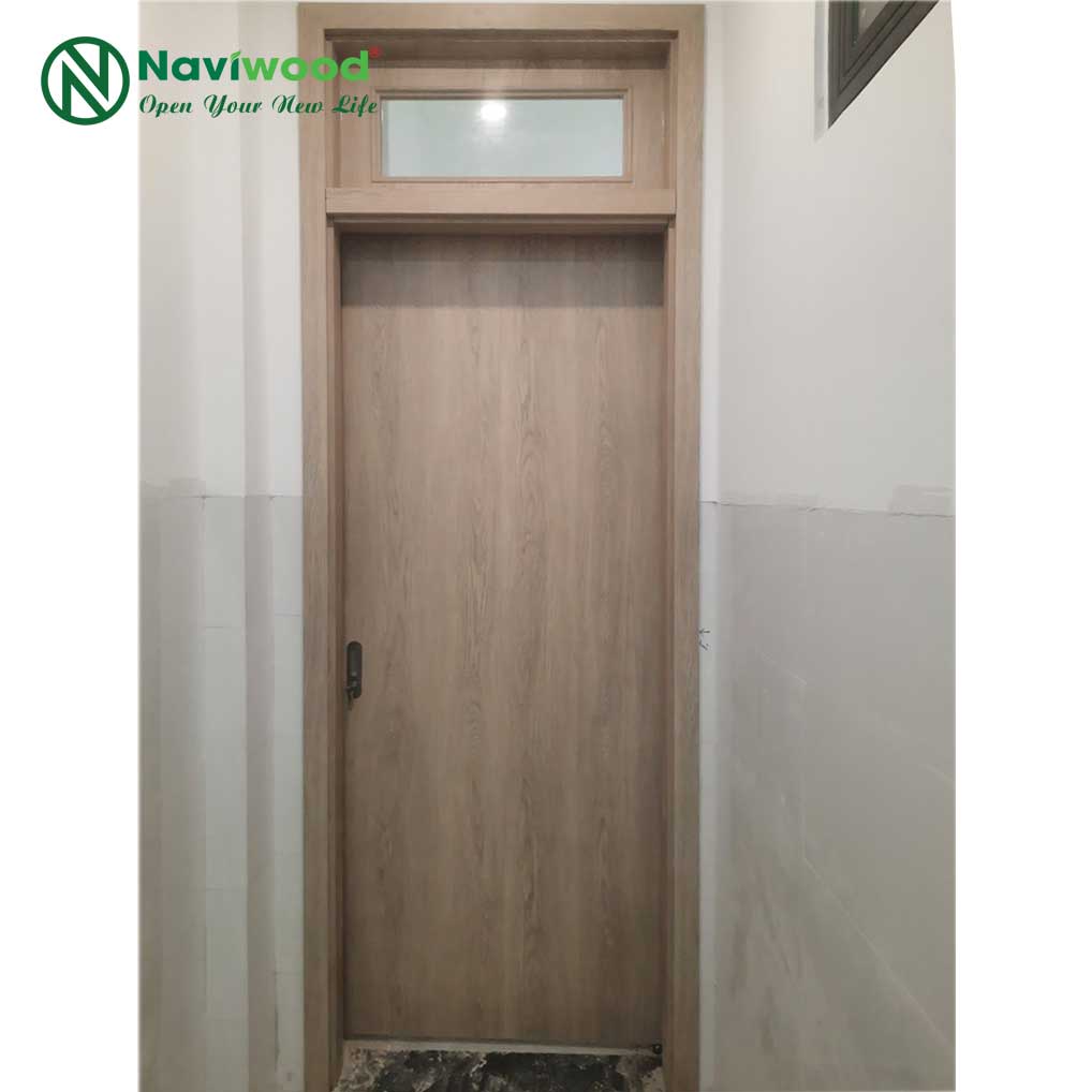 Cửa Gỗ Nhựa Composite có Ô Fix Mở Hất Thông Gió Hiện Đại - Cửa gỗ nhựa Naviwood